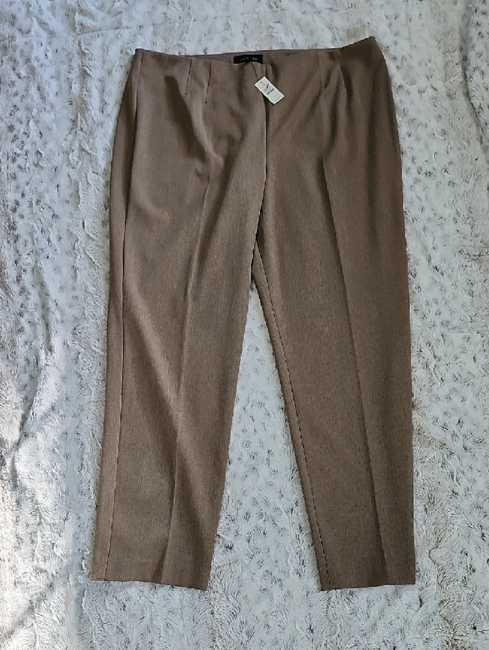 NWT Talbots Trousers Career Dress Brown Size 18